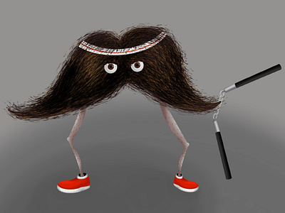 Mustache-o illustration mustache procreate