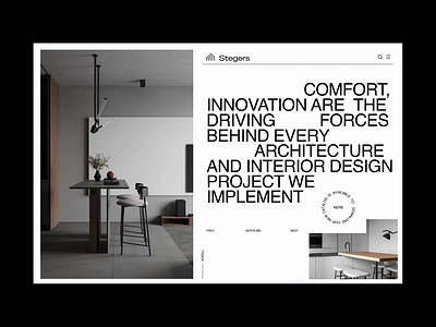 Stegers - Architecture & Interior Studio 3d animation app architecture branding design figma graphic design interior logo minimalism motion graphics ui ui ux ui design ux vector web webside