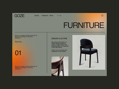 Goze - Furniture & Decor Store animation architecture branding decor design designer designers figma furniture grey intetior minimalism modern store studio ui ui ux ui design ux vector