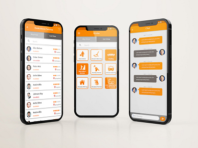 Home Services App - TaskRabbit Clone App Screens app branding design