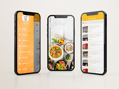 Food Delivery App Screens app branding design ui ux