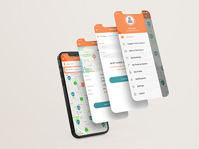 Parking App Screens