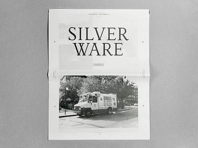 Silverware black and white editorial design fanzine photography