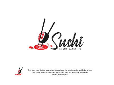 suchi logo, food logo, vintage logo