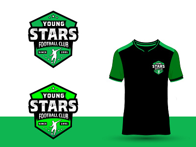 football logo, young start team logo