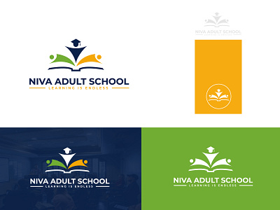 adult school logo, lerning logo