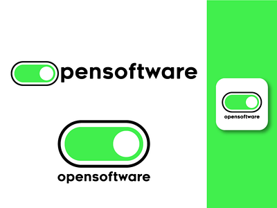 opensoftware logo branding design flat icon illustration logo logomark minimal vector