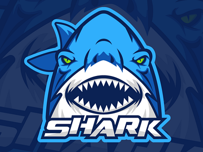 Blue Shark Mascot