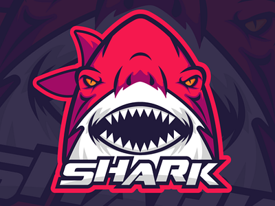 Red Shark Mascot