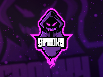 Spooky Purple Mascot branding design esports ghost icon illustration logo logomark mascot minimal spooky vector