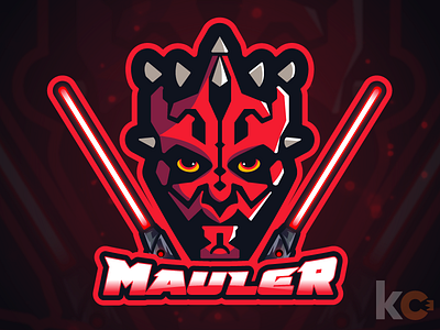 Mauler Mascot branding darthmaul design esports gaming illustration logo mascot scifi sith star wars starwars vector