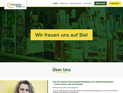 drink logistics website ui website