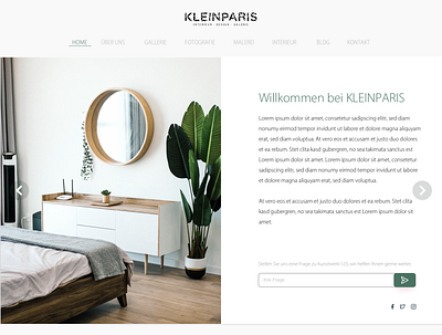 Home Kleinparis home homepage ui