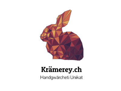 kraemere.ch in color colored handmade logo wood