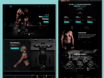 Fitness Website Design