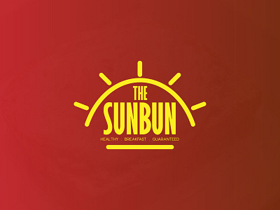 The SunBun brand branding breakfast business concept cooperation design flat food food and drink logo minimal restaurant