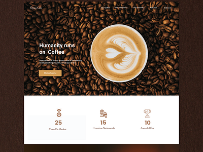 Coffee cafe creative agency creative design design logo minimal ui ux web website