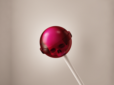 chupa-skull 3d candy skull