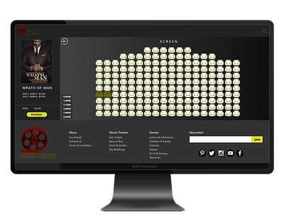MovieCenter design figma ui ux ux design xd