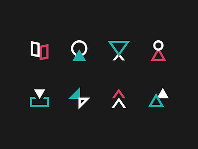 Dropdown icons branding colorful graphic design icons ui