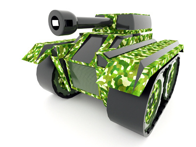 3D Tank 3d camouflage indigo renderer model render sketchup tank