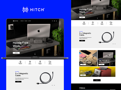HITCH - Website UI Redesign branding cable cables design ecommerce ecommerce design egypt hitch tech ui ui ux