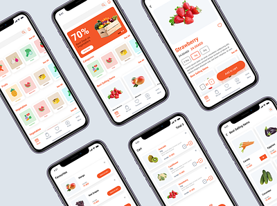 Grocery App - WIP app ui app ui ux fruit logo fruits grocery uae