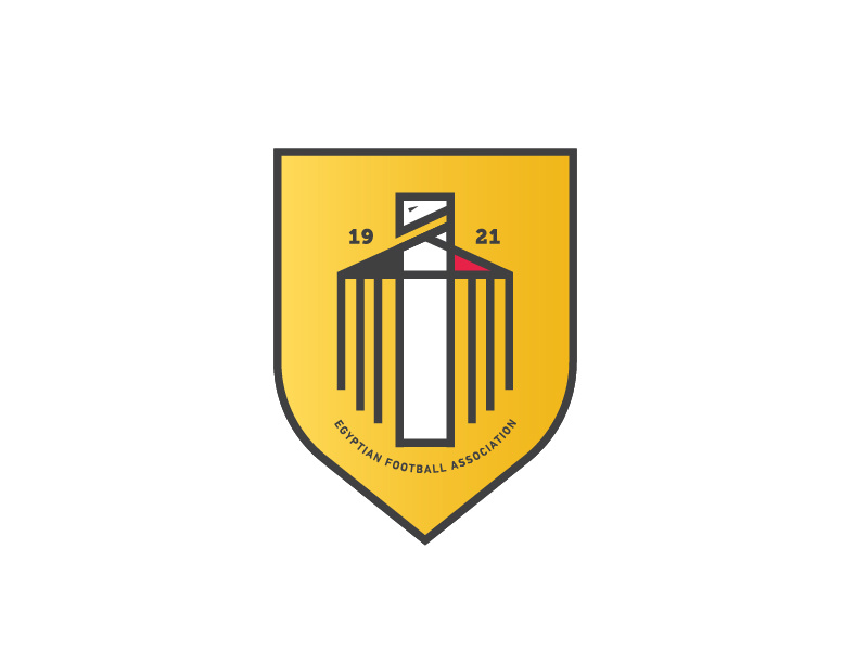 Egyptian Football Association falcon eagle sport football soccer shield