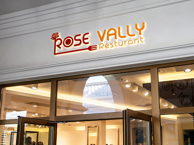 Rose vally Resturant logo graphic design logo logo creation logo design logo designer logo maker minimal logo resturant logo
