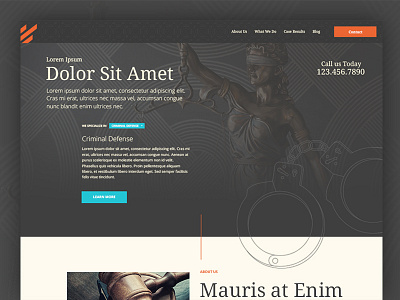 Attorney Homepage Concept