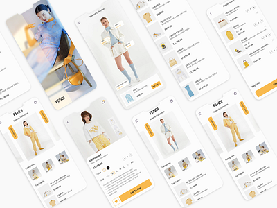 Fashion concept mobile app app branding design minimal mobile app typography ui ui design ux