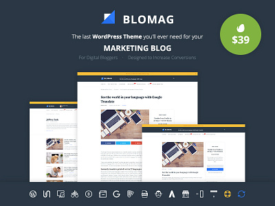 BloMag WordPress Theme - Exclusively for Marketers affiliate blog blog blogger classic clean creative layout marketing marketing blog modern personal wp blog