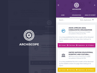 Archiscope Mobile UI/UX app design archiscope linkedin mobile design mobile ui mobile ux psd ui ux