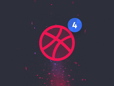 4 Dribbble Invites Available only for UI/UX Designers