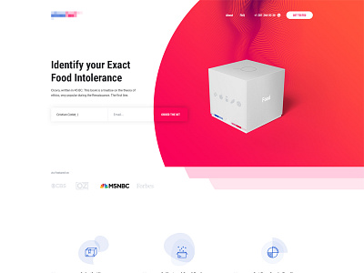 Test Product Landing Page - Portfolio for Creativity call to action colorgul landing page modern test warm feeling