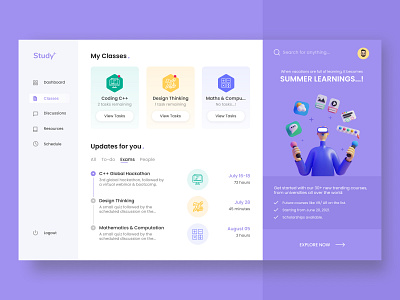 E-learning Dashboard Design