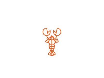 Lobsta lines lobster ocean sea shapes simple