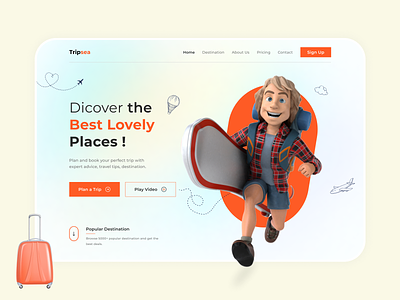 Tripsea - Travel Agency Website Concept Design