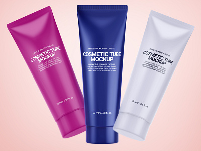 Download Glossy Cosmetic Tubes Mockups Set By Fto Studio On Dribbble