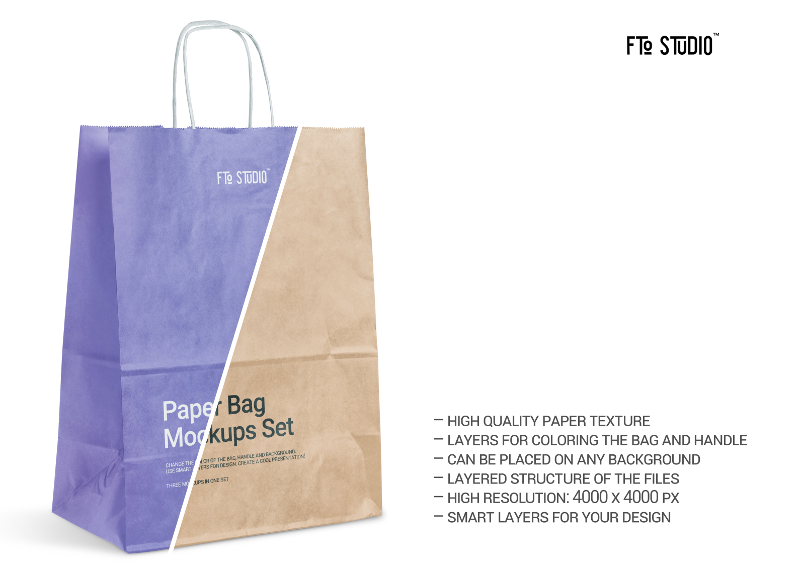 Download Paper Bag Psd Mockups Set By Fto Studio On Dribbble