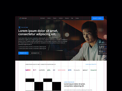 Tessian Website, 2019 cybersecurity modular security technology ui ux web website