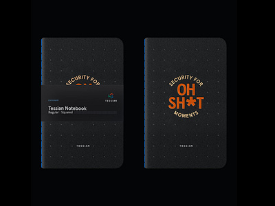 Tessian Brand System — OH SH*T Notebook, 2021