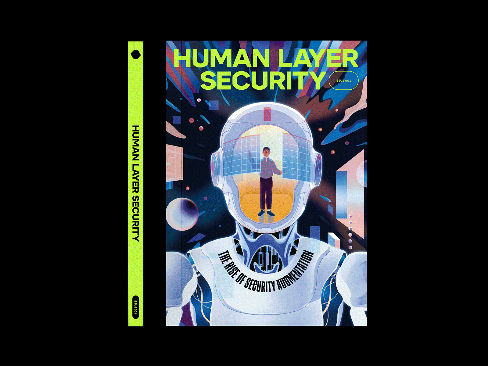 Human Layer Security Magazine — Issues b2b cybersecurity identity illustration magazine print