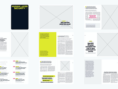 Human Layer Security Magazine — Wireframes