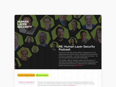 Human Layer Security — Podcast Webpage