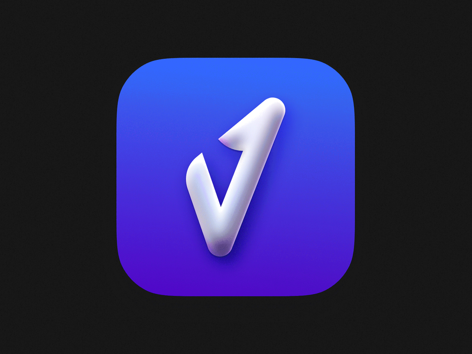 Vertice Brand — Big Sur App Icon app icon big sur logo responsive