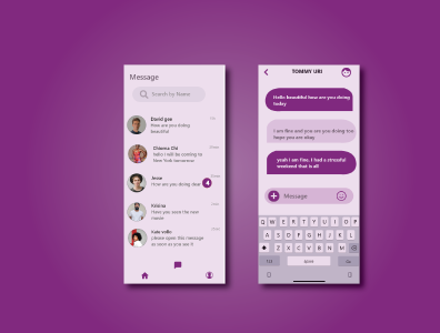 Messaging app messaging app ui ui design messaging