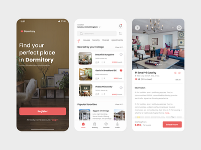 Dormitory - Booking App