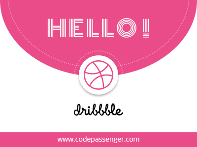 Hello Dribbblers codepassenger debut first shot