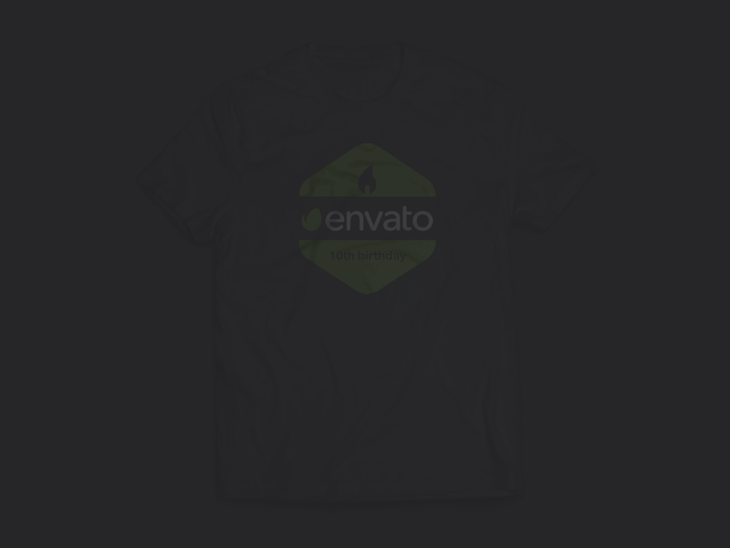 Envato 10th Birthday T-Shirt Design birthday codepassenger cp envato t shirt